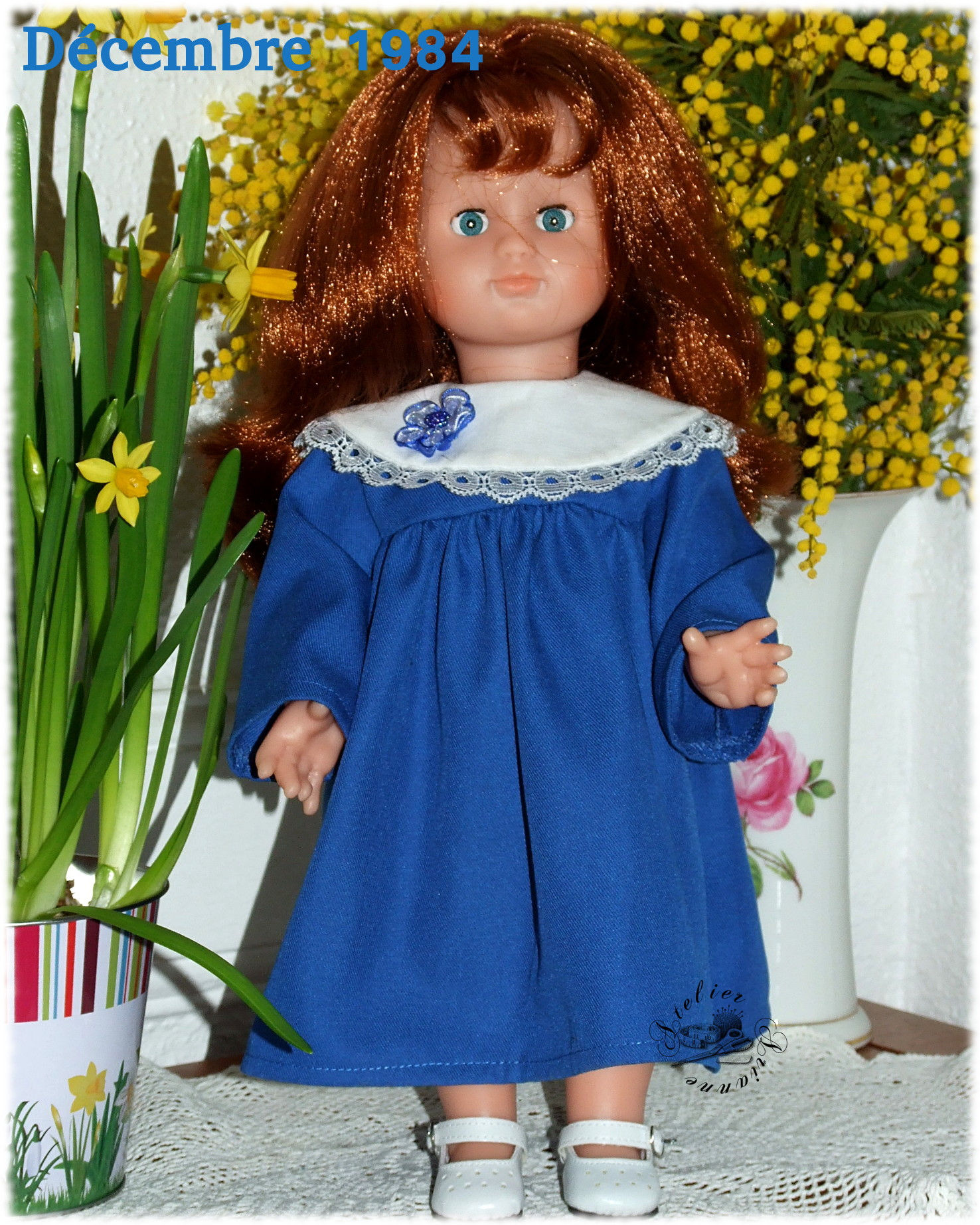 Tenue pour poupée Emilie Modes et Travaux Décembre 1984