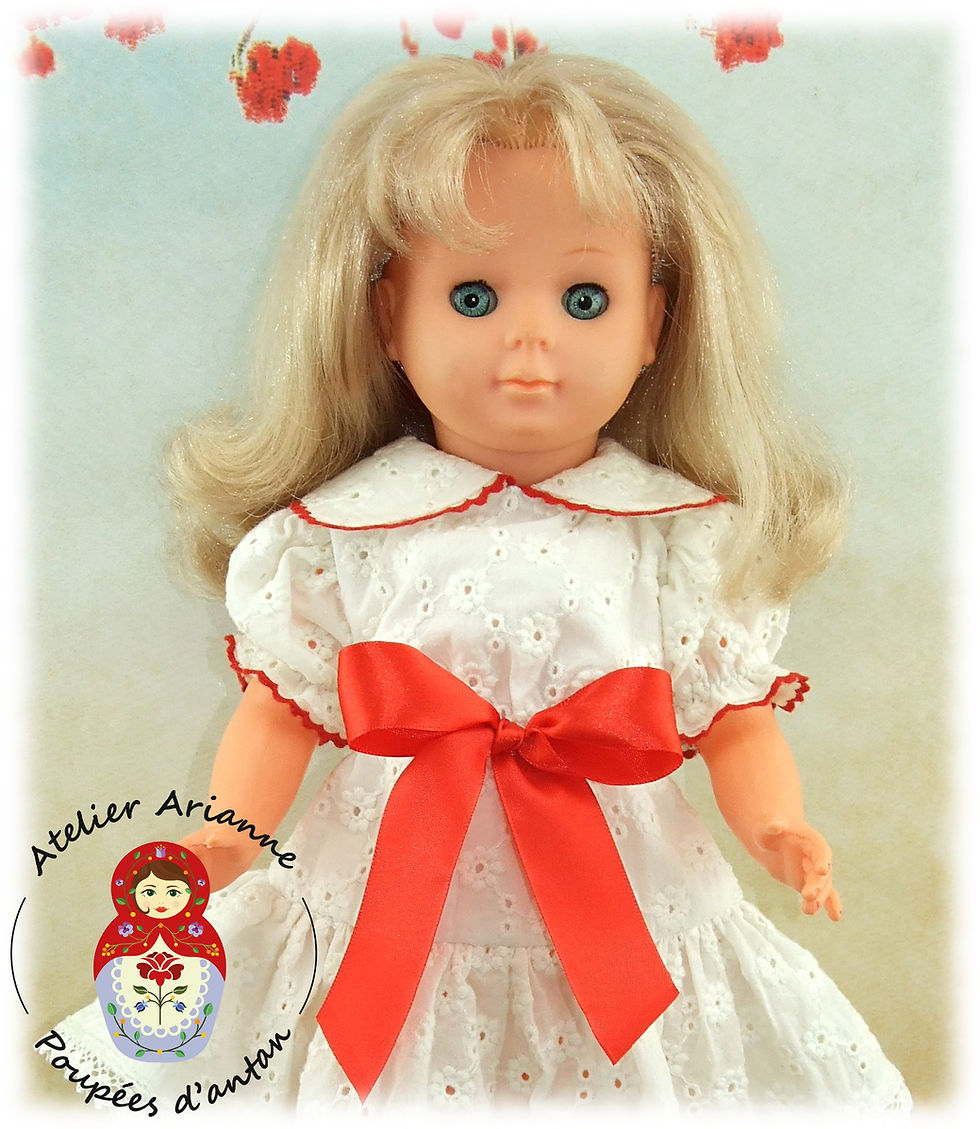 Miniature : Octobre 1975 Tenue pour poupée Marie Françoise Modes et Travaux