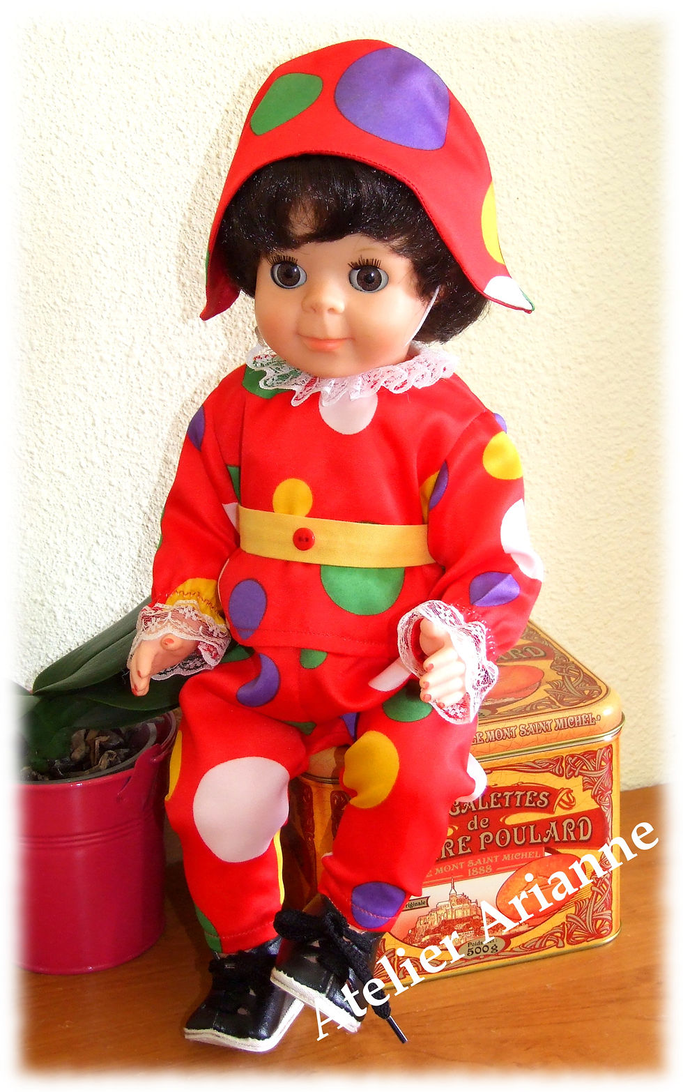 Tenue Décembre 1967 pour poupées Modes et Travaux, Michel , Jean-Michel