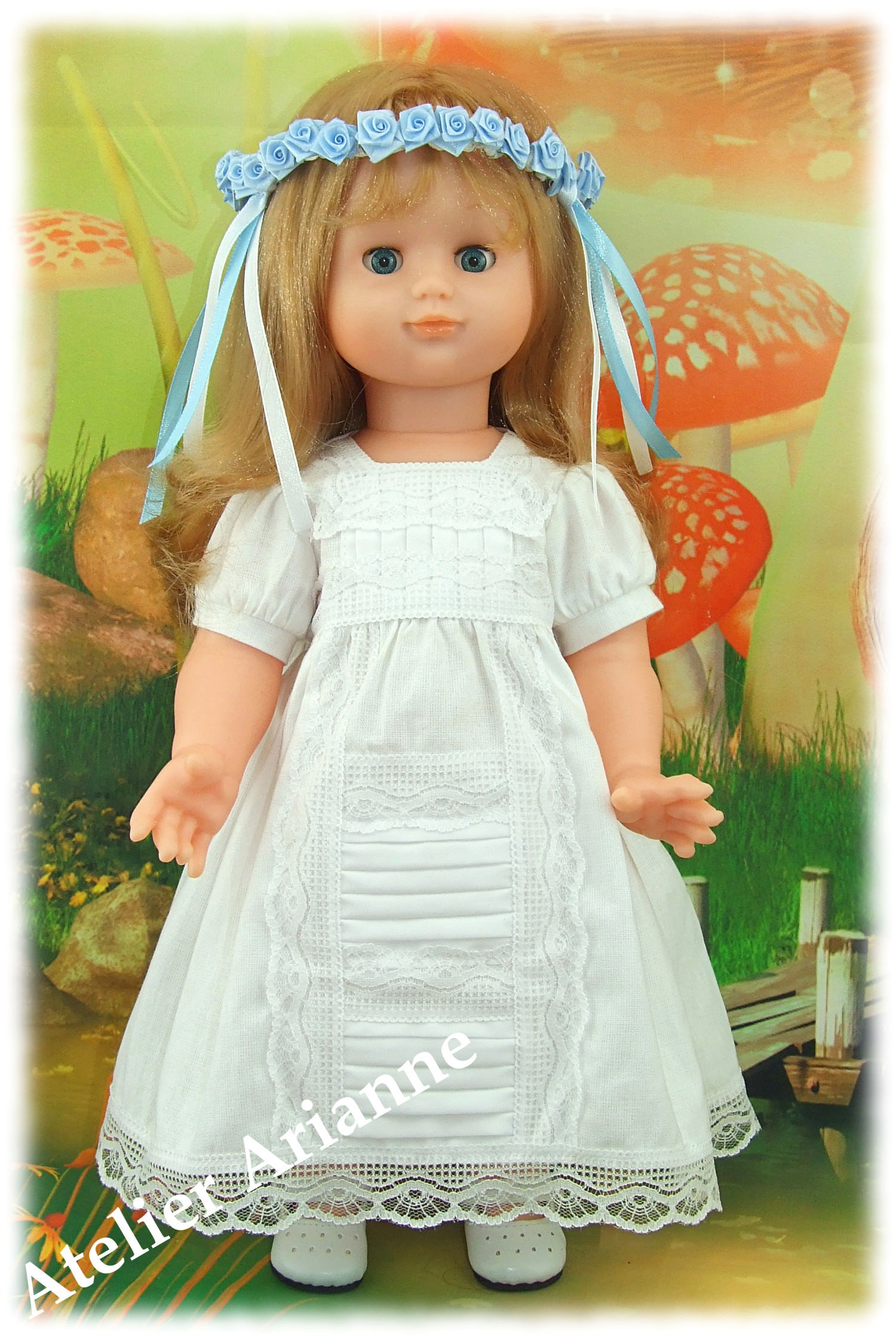 Tenue Alice pour poupée Emilie Modes et Travaux