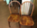 Two Solid wood chairs