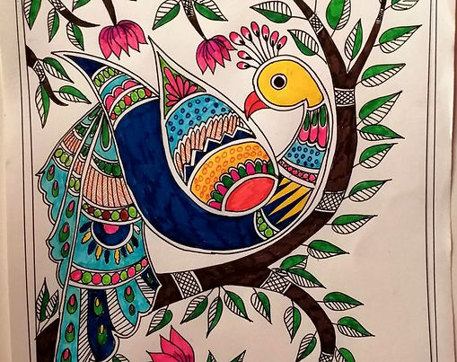 Madhubani Painting Themed Return Gift Bag