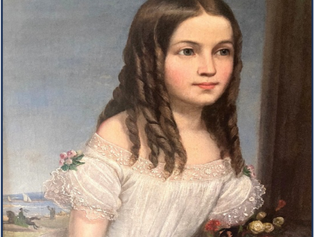 The painting in the parlor. The portrait of Stephen Mather’s mother.