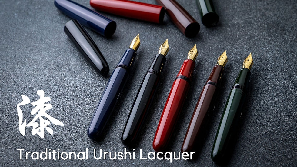 Yamanaka Urushi Lacquer Fountain Pen Embrace Colors of Japan