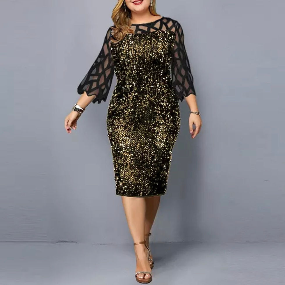 Thumbnail: Top Quality Plus Size Gift for Mother Of The Bride Dresses Women Half Sleeve Tea
