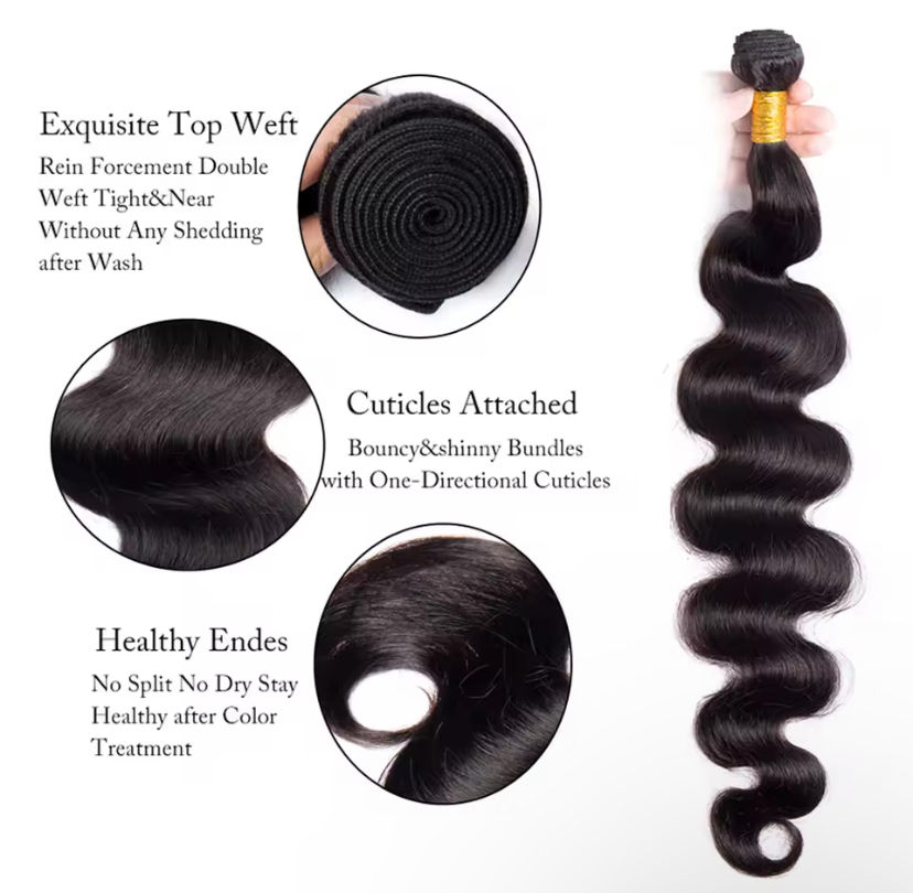 Thumbnail: 30 inch Body Wave Bundles Human Hair 100g/pc Raw Human Hair Bundles Brazilian 