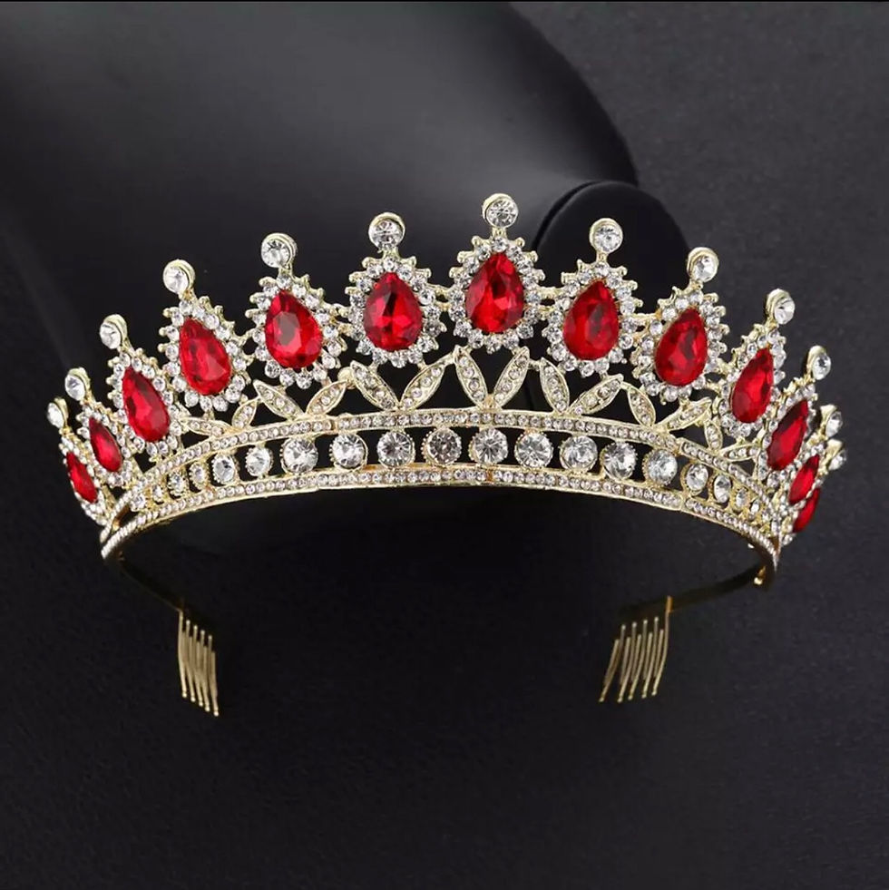 Thumbnail: 2018 New Baroque Big Rhinestone Crystal Beaded Headband Tiara Bride Crown Luxury