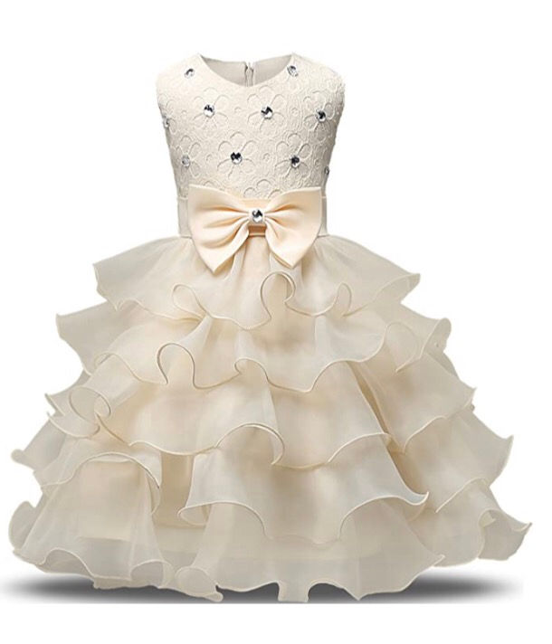 Thumbnail: Girl Dress Kids Ruffles Lace Party Wedding Dresses