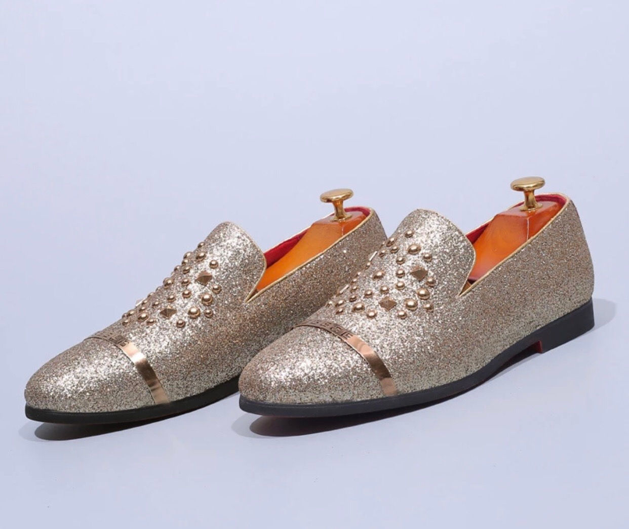 Italian Fashion Glitter Loafers Men New Arrival 2021 Coiffeur Wedding Dress Form
