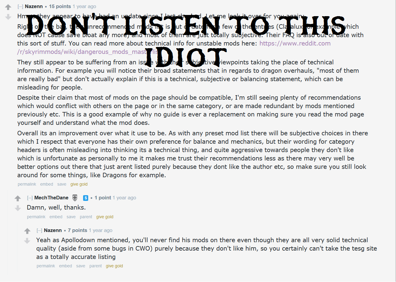 Dont listen to this idiot