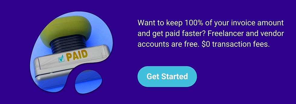 Get paid fast with $0 transaction fees.