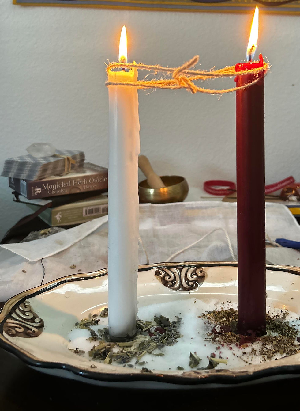 Cord Cutting Candle