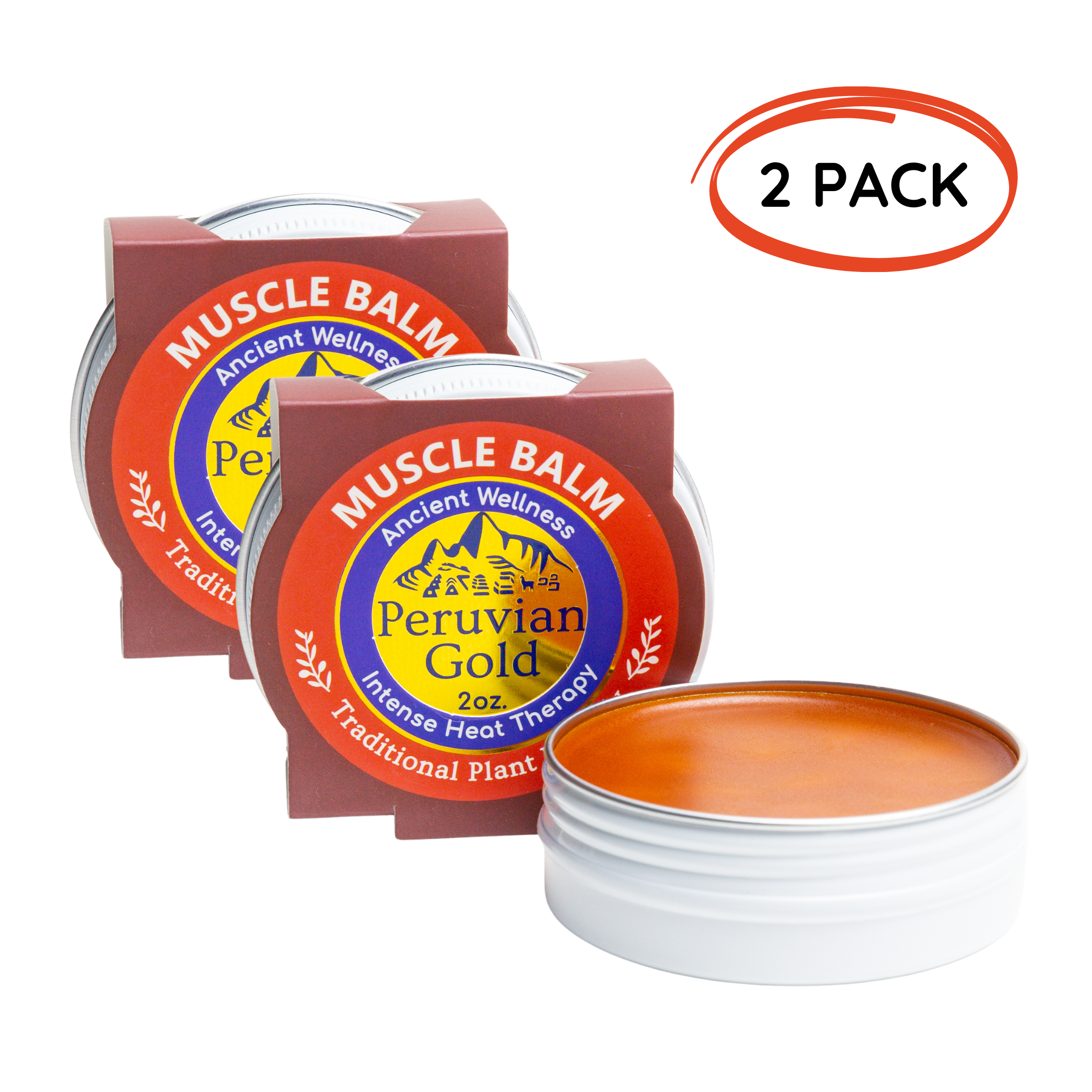 2 Pack | Sore Muscle Balm | Pain Relief Rub | 2oz.