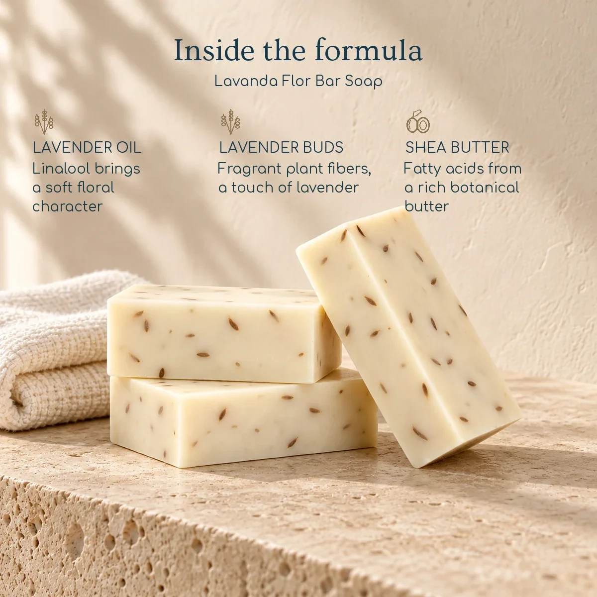 Lavanda Flor Bar Soap — formula details