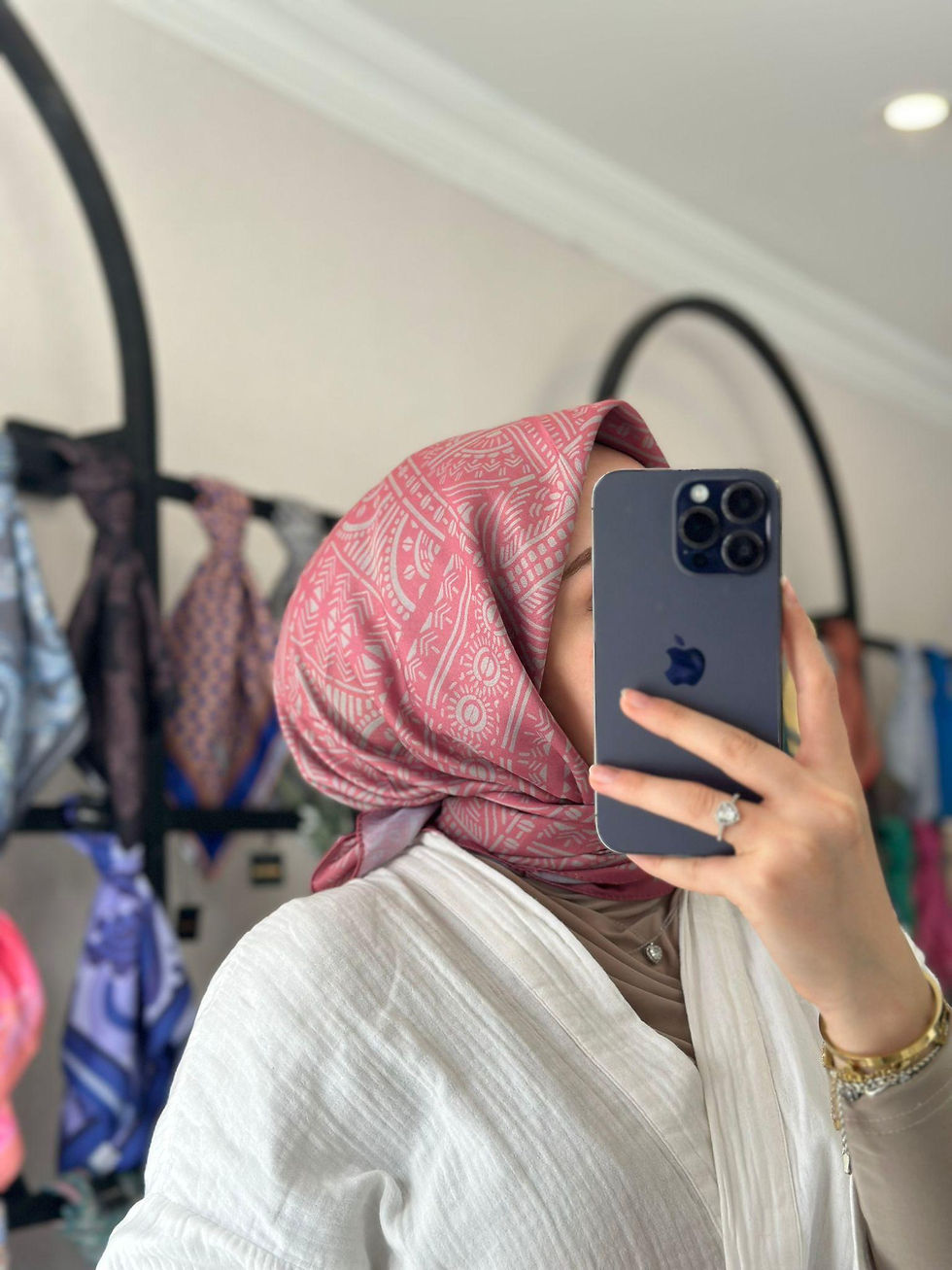 Küçük resim: Monoor %100 Kaymaz Pamuklu Eşarp 