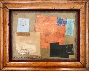 Campo de L’Arsenale, Dusk 28 x 35cm Collage, oil paint