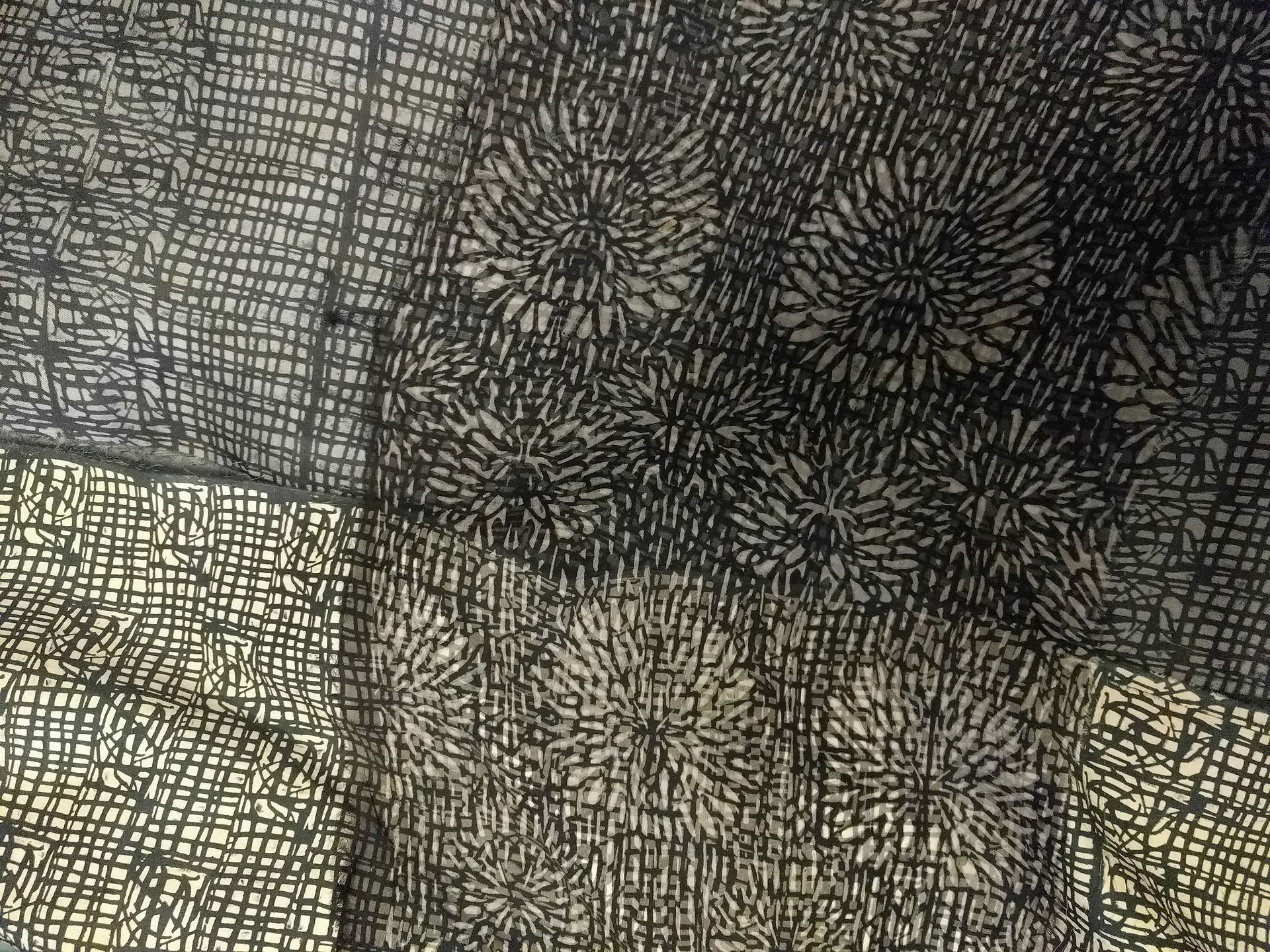 SD work Layered silk organza
