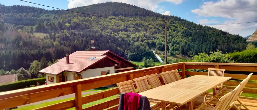 Vosges - Ventron - Gîte la bonne idée - vue terrasse