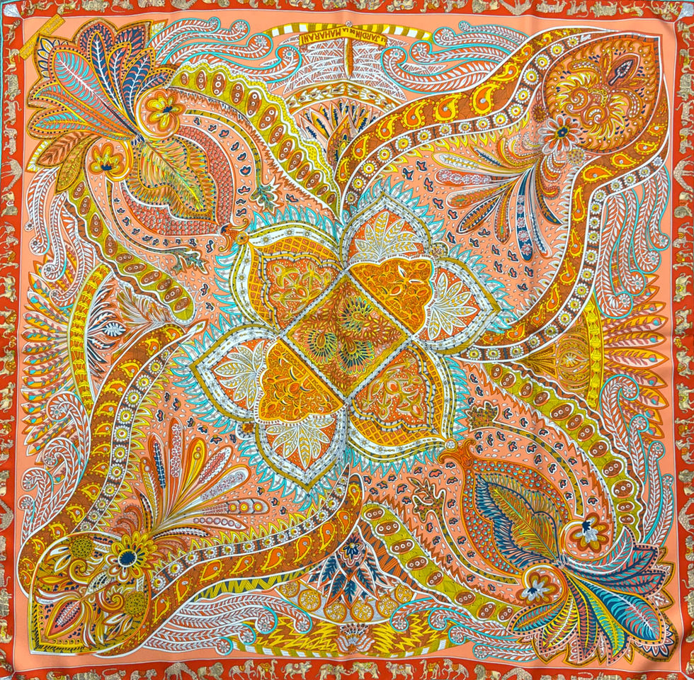Miniature : Hermès " Le Jardin de la Maharani "