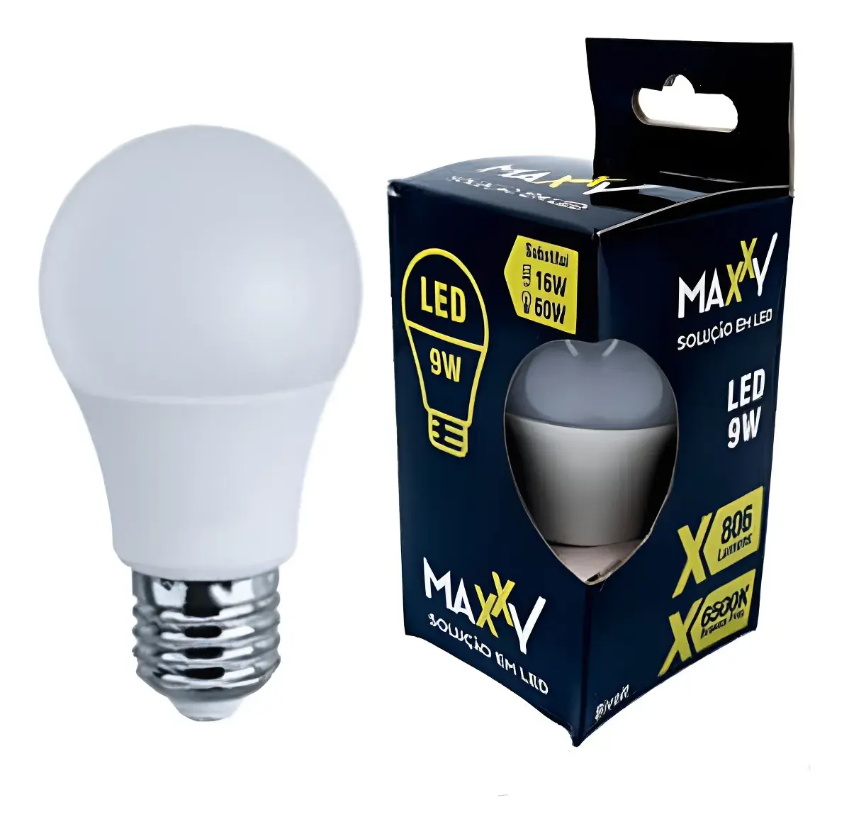 Lâmpada Econômica Led 9w 6500k Branca Fria E27 Maxxy Bivolt 6500k