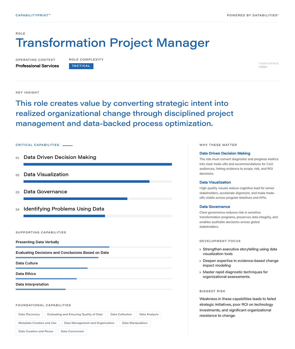 Transformation Project Manager