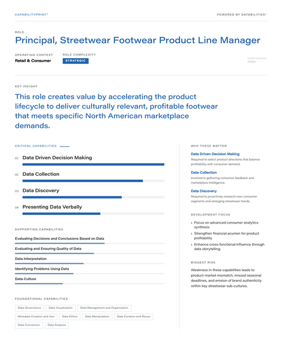 Principal, Streetwear Footwear Product Line Manager