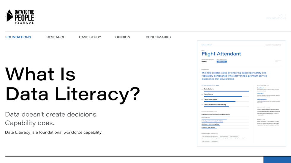 What is Data Literacy?