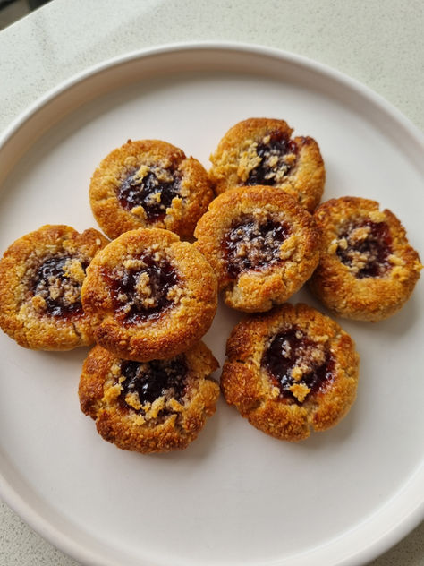 Galletas rellenas de mermelada
