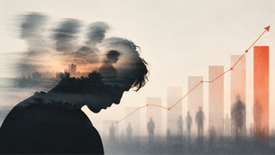 graphic with rising graph