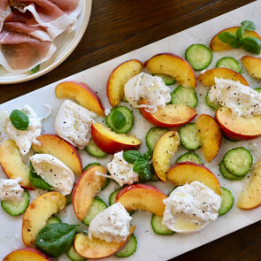 Peach and Burrata Summer Salad