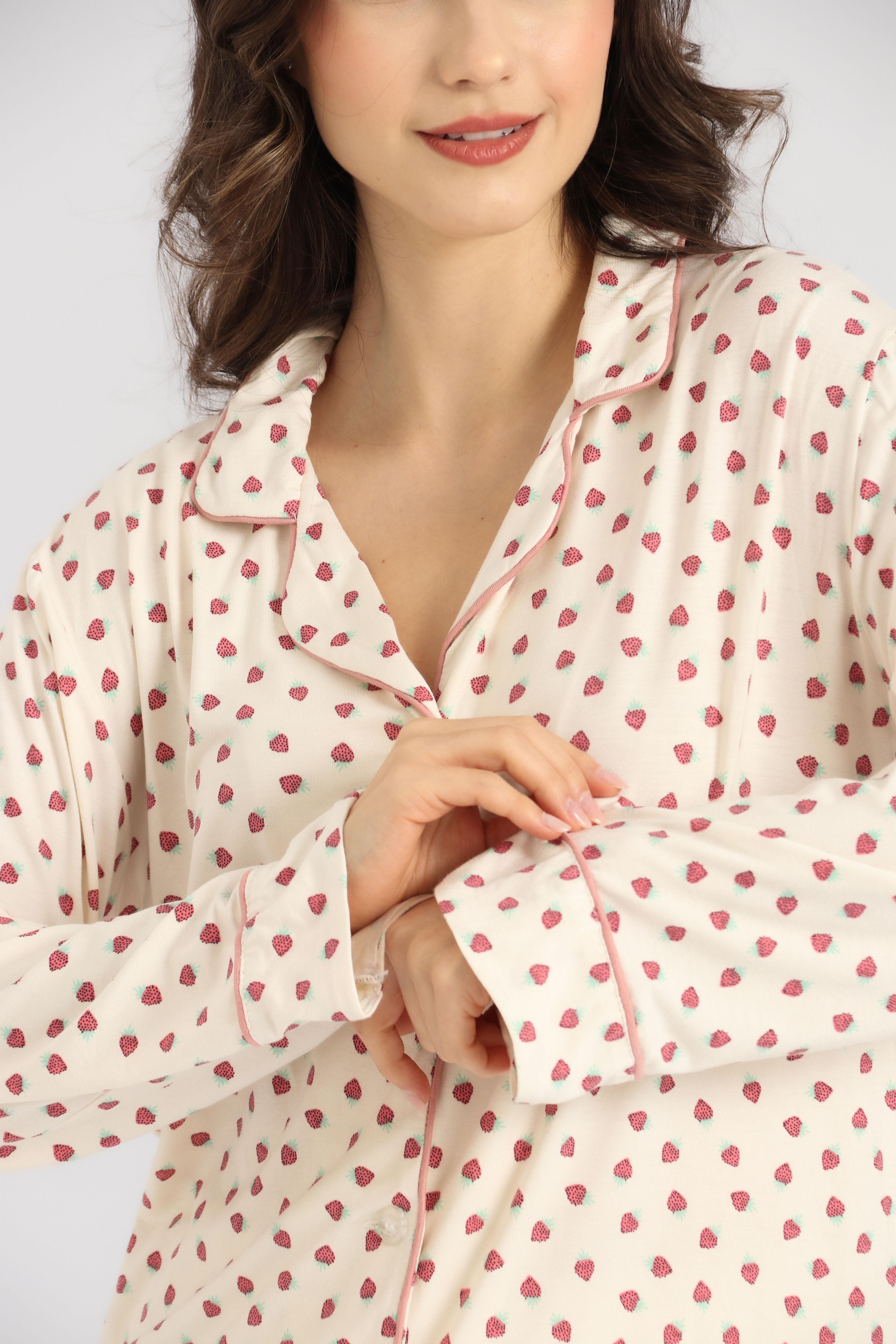 PIJAMA MORANGO ADULTO