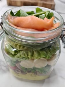 salada com salmão