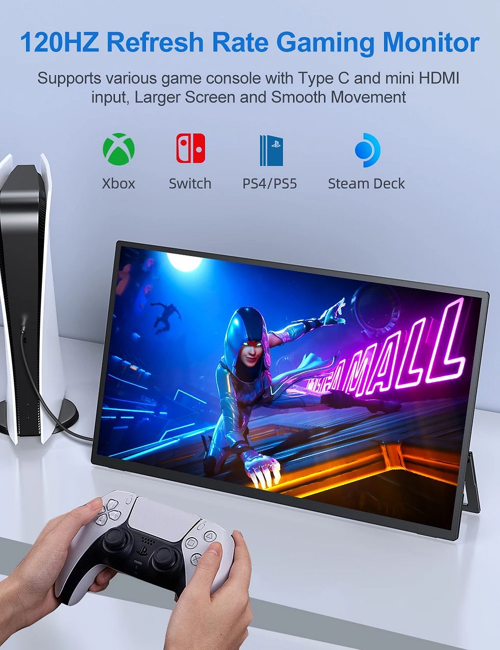 Miniatura: Monitor Portátil 18,5 Uperfect 120hz Extensor Tela Notebook