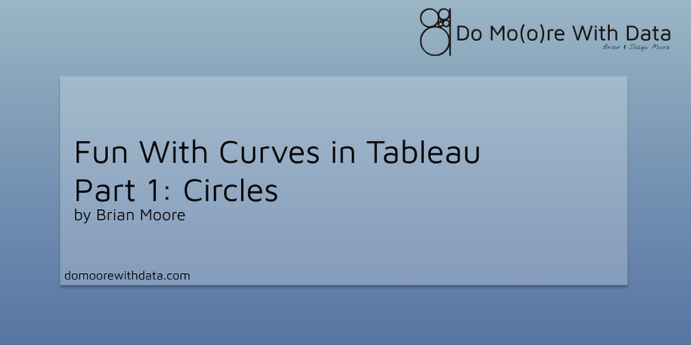 How To Draw Circles in Tableau