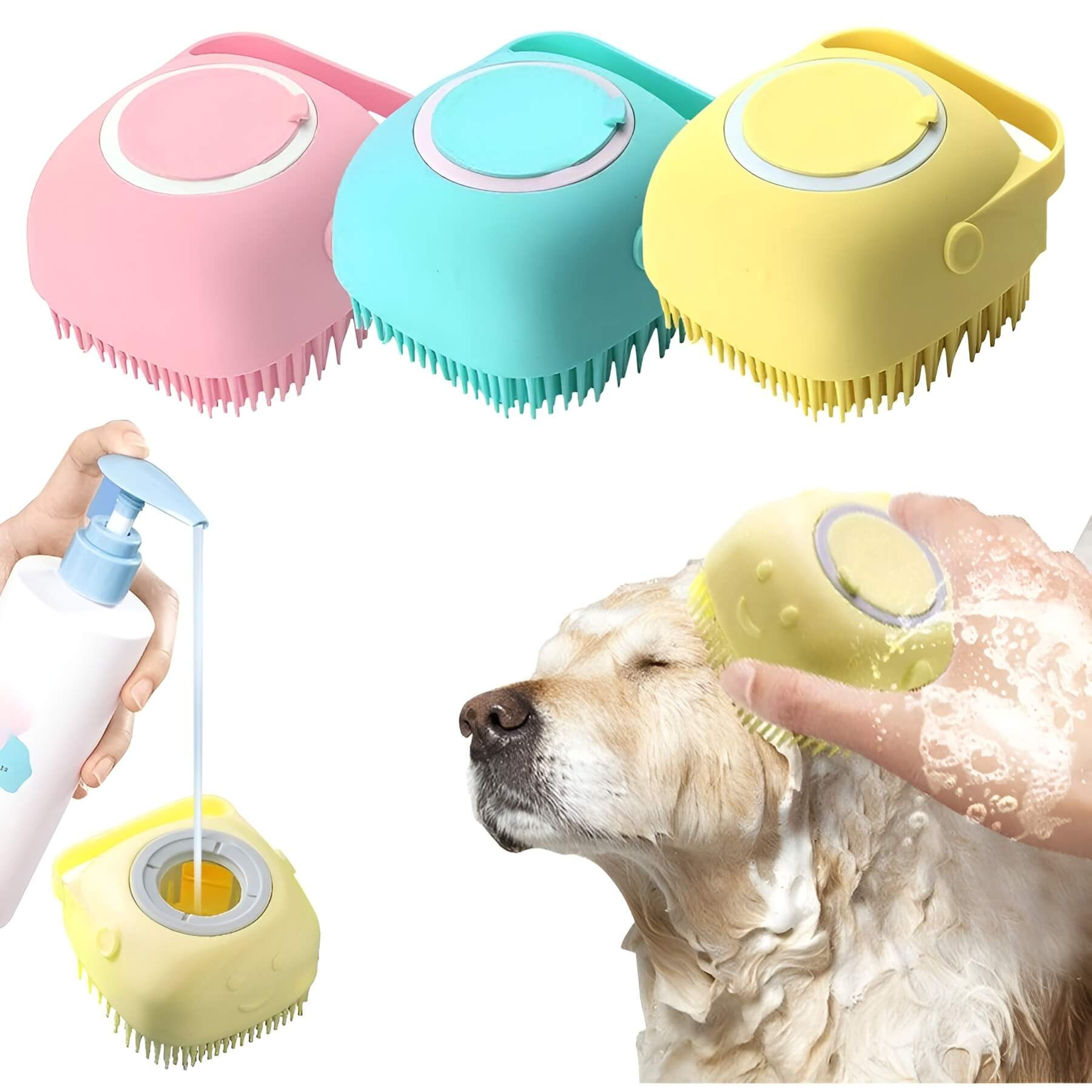 Pet Shampoo Brush