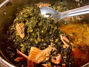 A Pot of History: Collard Greens with Smoked Turkey Wings