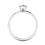 Thumbnail: Pear Cut Delicate Solitaire Diamond Ring