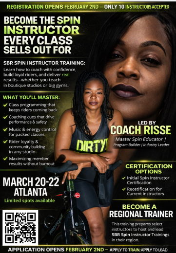 MARCH SPIN INSTRUCTOR TRAINING (IN PERSON ONLY)