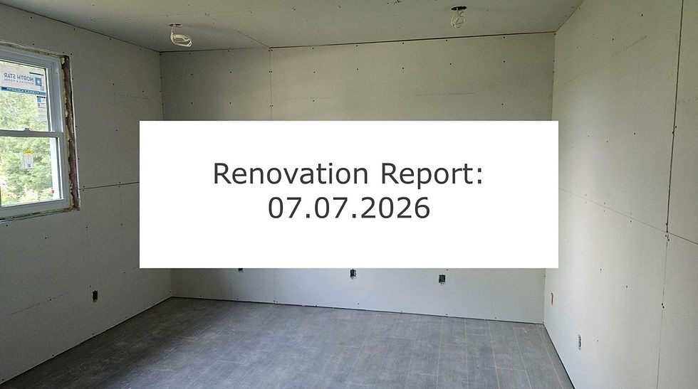 Renovation Report: 07.07.2026
