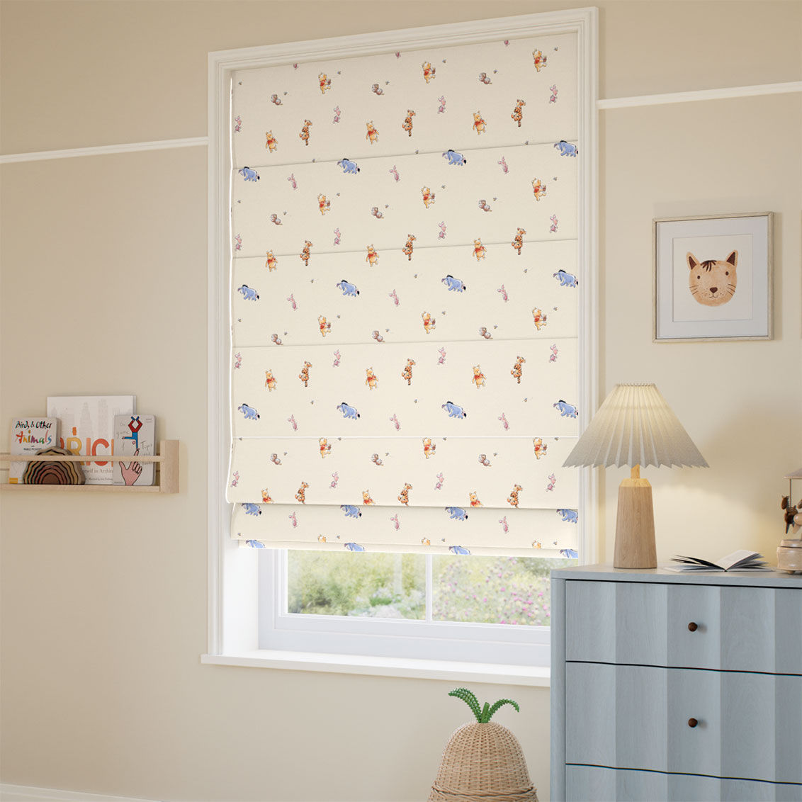 Winnie The Pooh & Friends Honey Oat Roman Blind
