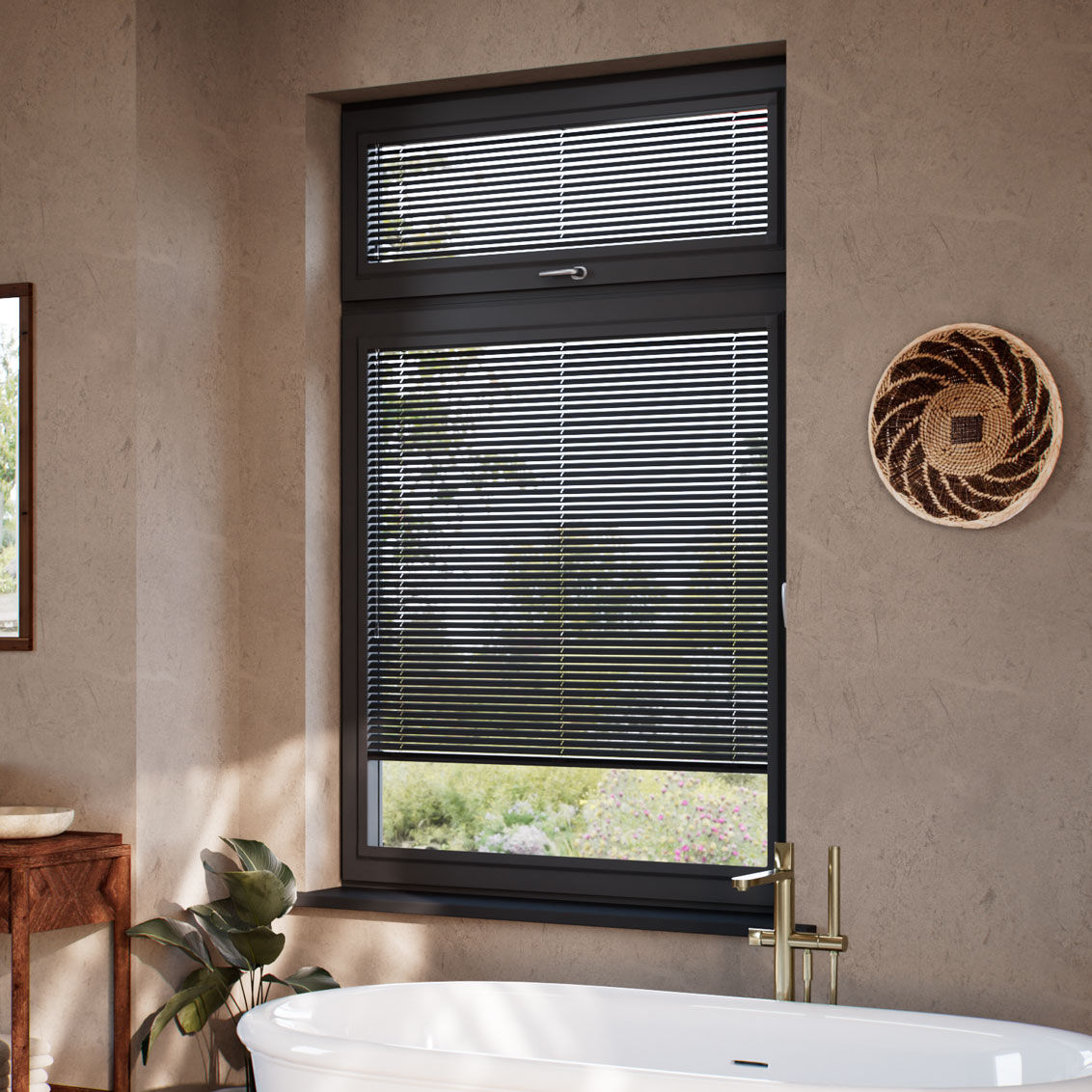 No Drill Perfect Fit® Studio Jet Black Venetian Blind