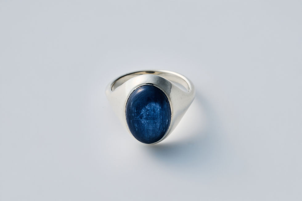 Kyanite Cabochon Ring