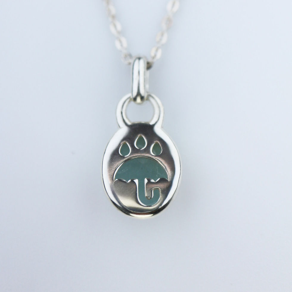 サムネイル： Aquamarine and Rain Necklace