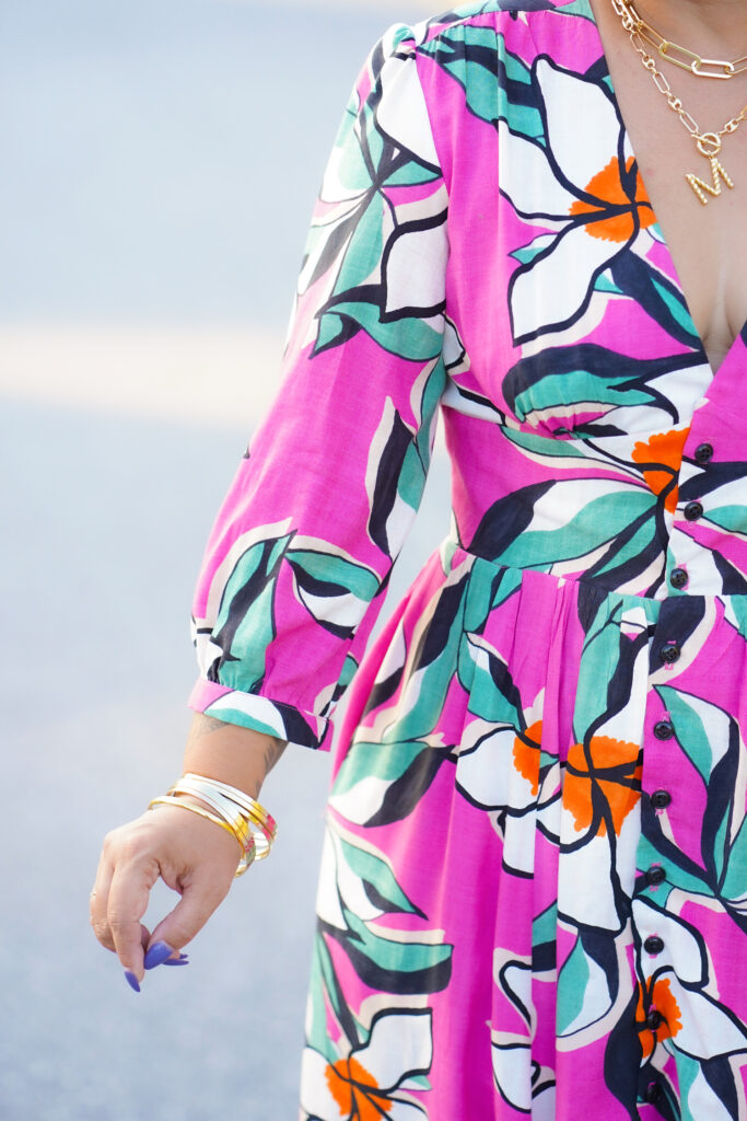 Popeline Printed Dress main image 1