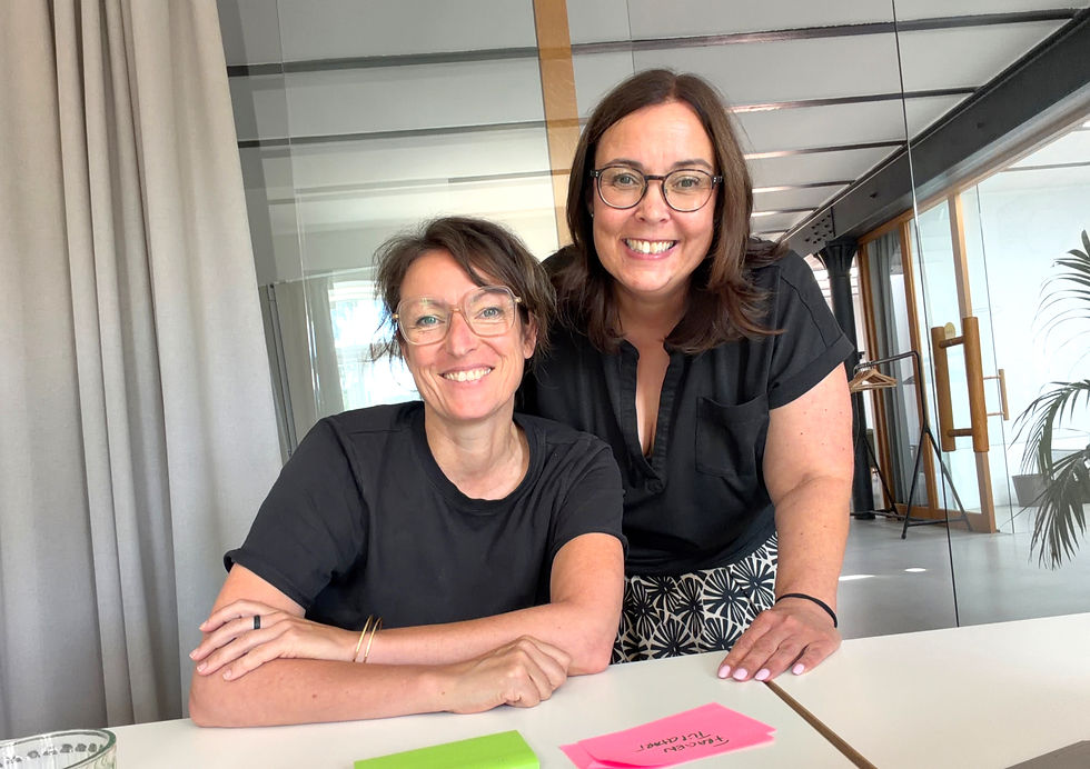 Angelika Stehle (Jobwerkstatt) und Kerstin Wittig (MUT.BOX)
