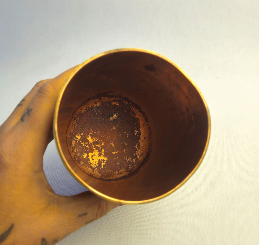 Miniatura: Caneca Vintage em Cobre Mexicano.