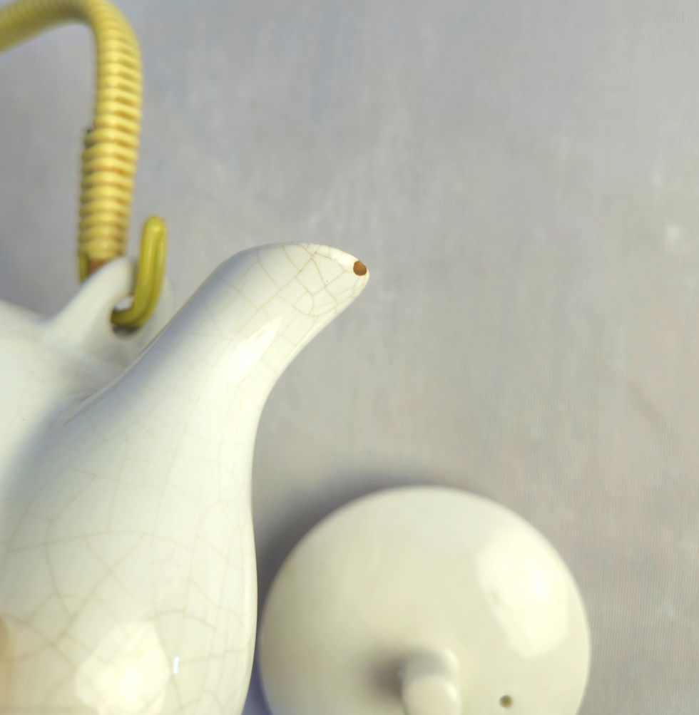 Miniatura: Conjunto de Chá Eslito Oriental em Cerâmica Esmaltada 