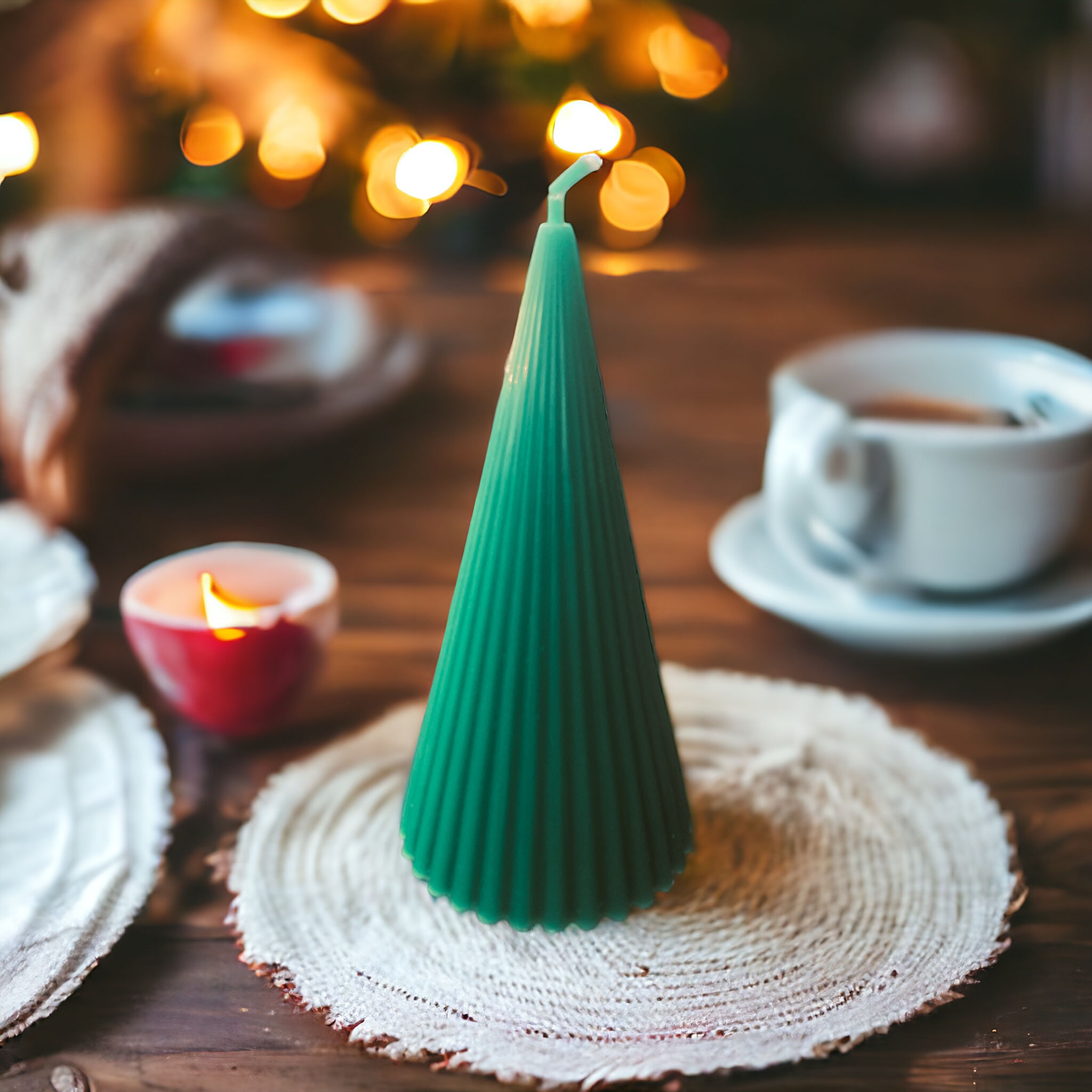 Bougie sapin vert