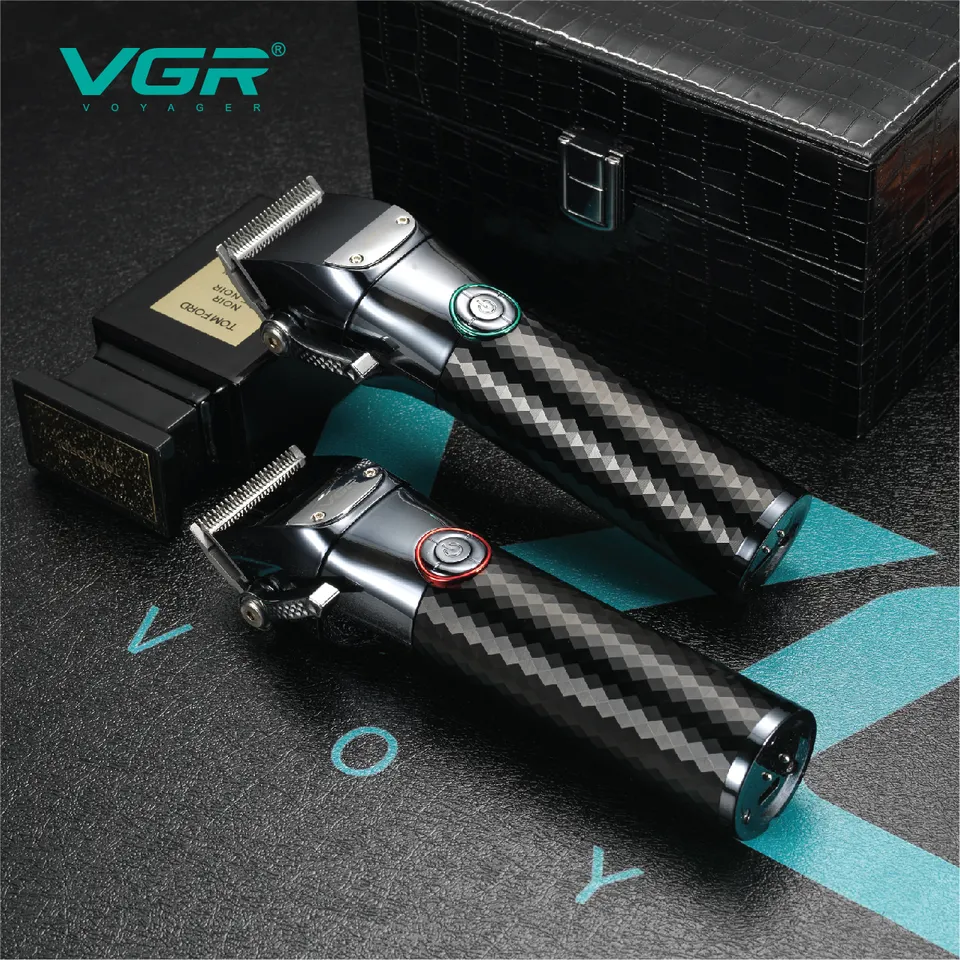 Miniatura: VGR V-682 Metalowa wodoodporna maszynka fryzjerska z bazą