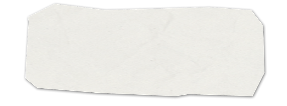 Retalho de papel branco